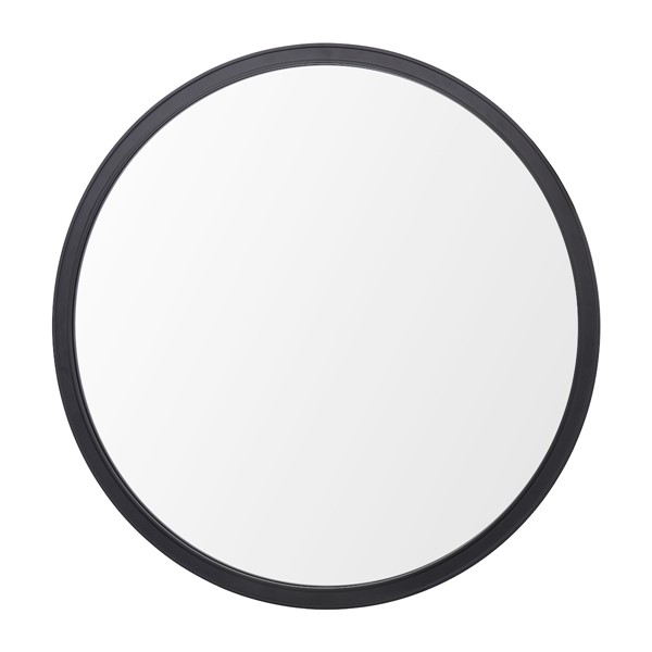 (image for) Laura Ashley Harrington Mirror Matt Black and Mirror 60cm